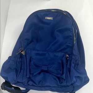 Kate Spade Blue Backpack with Elegant Bow